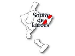 Localização no Município de Oliveira de Frades
