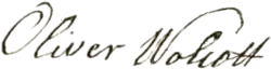 Assinatura de Oliver Wolcott