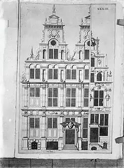 Singel 142 (left) and Oudezijds Voorburgwal 57, both designed by HdK (1615?)