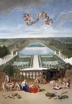 "Vue de l'Orangerie" de Jean Cotelle, c. 1693.