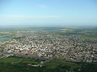 Vista aérea da cidade