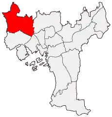 Localização de Bydel Vestre Aker