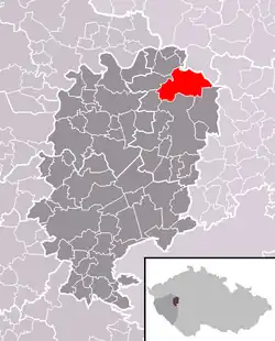 Localização de Ostrovec-Lhotka