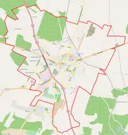 Localização de Ostrzeszów na Polónia