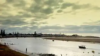 Vista da lagoa de Oualidia