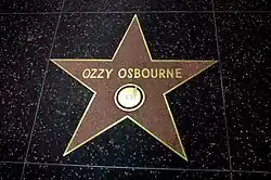 Estrela de Ozzy Osbourne.