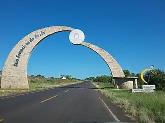 Pórtico de São Francisco de Assis, na RS-241