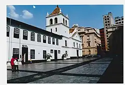 Local de muitas atividades no primeiro dia de festa