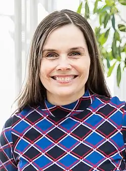 Katrín Jakobsdóttir (2017–2024) 1 de fevereiro de 1976&nbsp;(50&nbsp;anos)