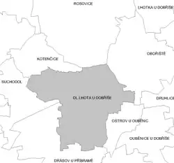 Localização de Dlouhá Lhota