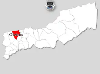 Localização no município de Ponte da Barca