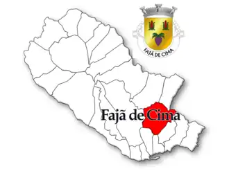 Localização no município de Ponta Delgada