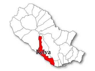 Localização no município de Ponta Delgada