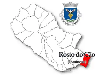 Localização no município de Ponta Delgada