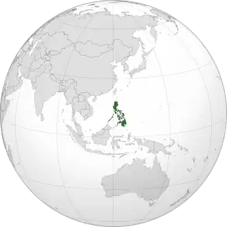 Localização República das Filipinas