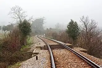 Troço do Ramal de Cáceres, perto de Castelo de Vide