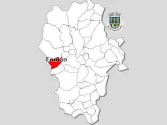 Localização no município de Ponte de Lima