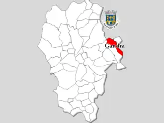 Localização no município de Ponte de Lima