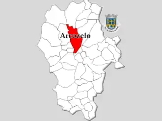 Localização no município de Ponte de Lima