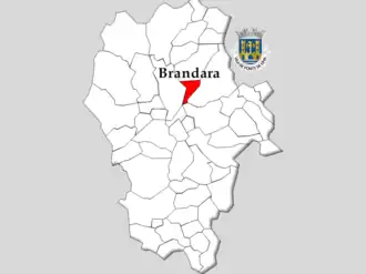 Localização no município de Ponte de Lima