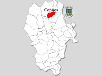 Localização no Município de Ponte de Lima