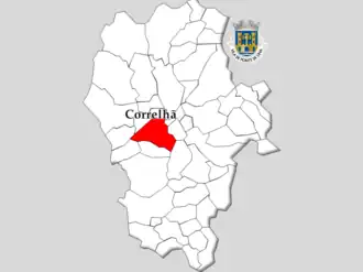 Localização no município de Ponte de Lima