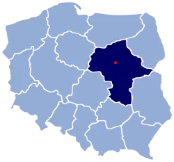 Localização de Nasielsk na Polónia