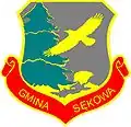 Brasão de armas de Sękowa