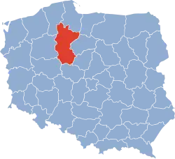 Lokalizacja województwa bydgoskiego