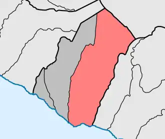 Localização no município de Ponta do Sol