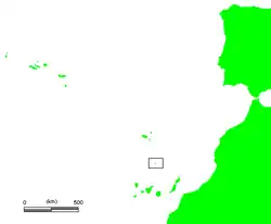 Localização das Ilhas Selvagens