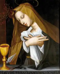 O Lamento de Nossa Senhora, óleo sobre madeira