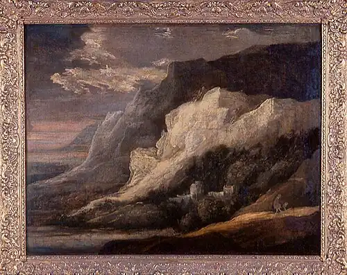 Seghers, The Landscape with the white rock, c. 1590-1640; oil-painting on canvas; Casa Museu Eva Klabin collection