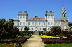 Palácio da Igreja Velha em Vermoim, Vila Nova de Famalicão, mandado construir por Manuel Gomes dos Santos Portela e concluído em 1881.[29] Atualmente é utilizado para eventos.[30]