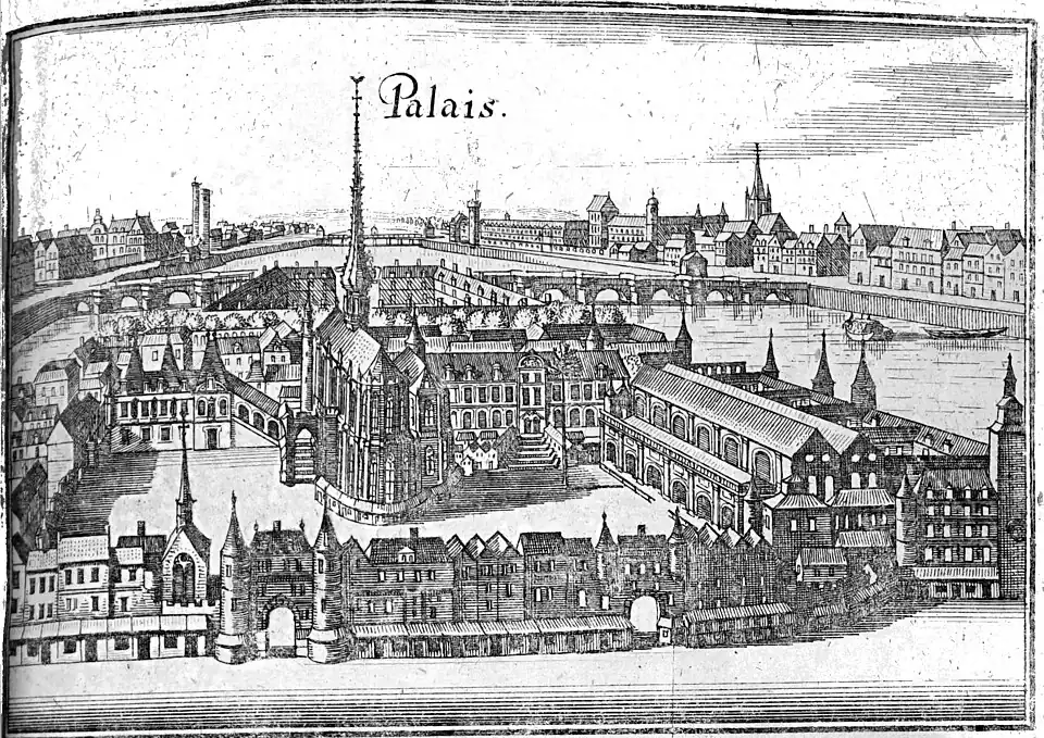 O Palais de la Cité em 1655
