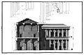 Secção do palácio, por Ottavio Bertotti Scamozzi, 1776