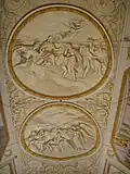 Biblioteca, sala 4: Medalhões em baixo relevo fingido