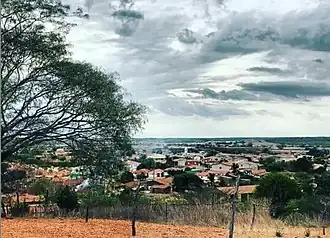 Vista do distrito de Palestina. Autor: Desconhecido. Ano: 2020.