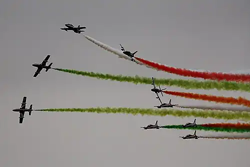 Apresentação da Frecce Tricolori em 2016