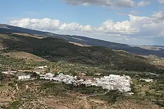 Panorama de Almócita Localização de Almócita