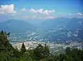 Panorama de Rovereto, visto de Malga Somator