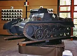 Panzer I Ausf. A em uma plataforma giratória.