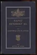 Capa da biografia de De Waal do Papa Bento XV, 1915