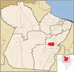 Localização de Itupiranga no Pará