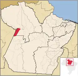 Localização de Juruti no Pará