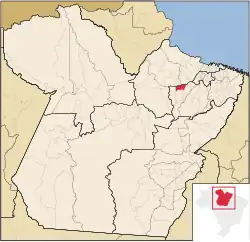 Localização de Limoeiro do Ajuru no Pará