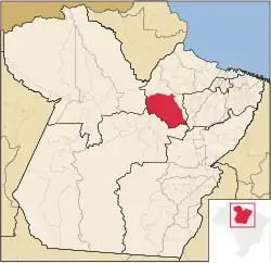 Localização de Portel no Pará