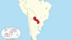 Mapa do Paraguai