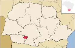 Localização de Chopinzinho no Paraná