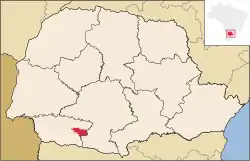 Localização de Coronel Vivida no Paraná